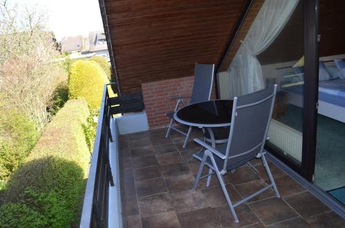 陽台/露台, Ferienwohnung Rieka in 德爾彭