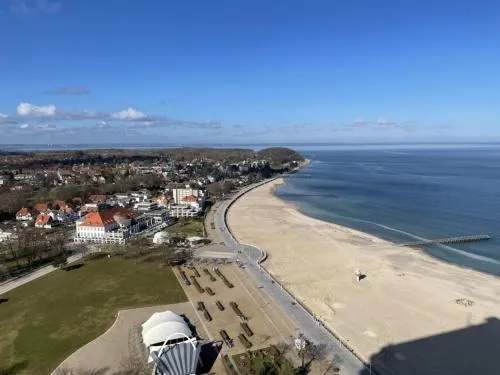 Strand und Meer, Meerblick in Travemünde, Deutschland