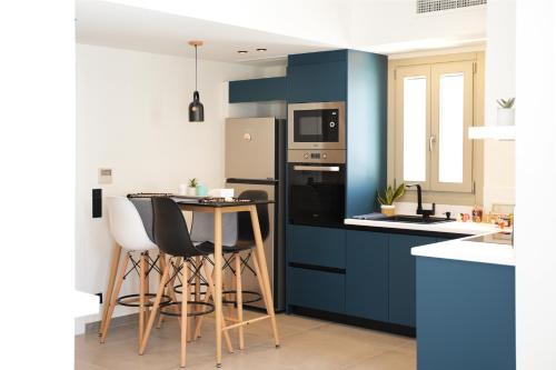 Konyha, Apademia Skyros Luxury Apartment in Skyros