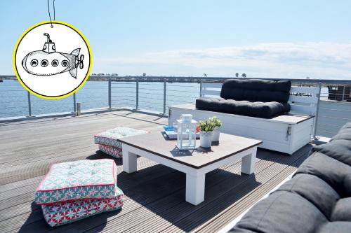 balcon/terasă, Wasserhaus Yellow submarine in Olpenitz