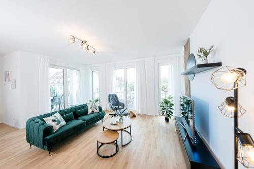 Létesítmények, koCASA-Apartments 02, Design, City-Center Böblingen, Stellplatz, Balkon (koCASA-Apartments 02, Design, City-Center Boblingen, Stellplatz, Balkon) in Boblingen Városközpont