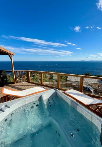 Mobil home vue exceptionnelle et spa - Domaine de l'Ile d'Or - Camping - Saint-Raphaël