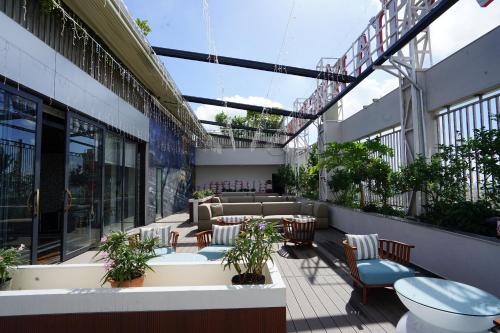 Erkély/terasz, Cua Dong Luxury Hotel in Vinh