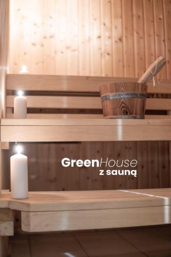 Savna, Green House - nad jeziorem z pomostem in Gutkowo