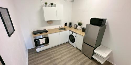 廚房, Monteurunterkunft Komfort Plus in 赫斯特爾