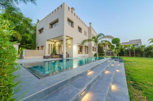 Villa Naciri en plein golf avec vue sur Atlas
