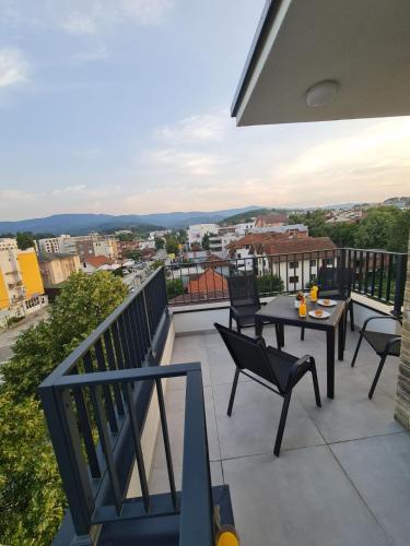 balkon/terras, Penthaus apartman NOVAK in Vrnjacka Banja