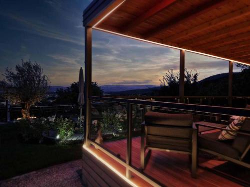 Balkons/terase, Johannesbachklamm Chalet - Hot Tub und Panoramablick in Urschendorf