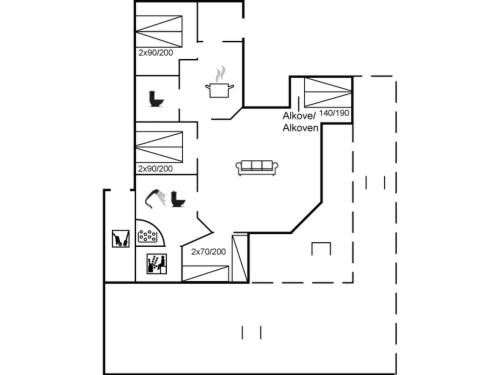  Holiday Home Aliisa - 400m from the sea in Western Jutland by Interhome in Lakolk