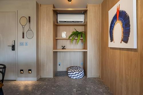 Facilities, Apto luxuoso vista Cristo 1 qto -por Casape in Gavea