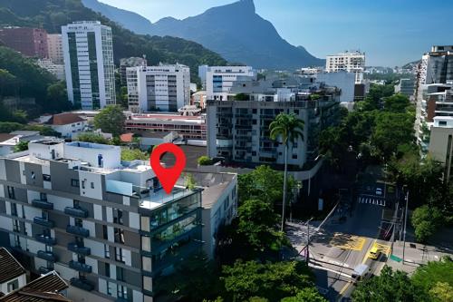 Exterior view, Apto luxuoso vista Cristo 1 qto -por Casape in Gavea