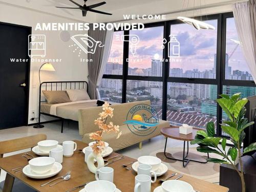 URBAN Georgetown 9Pax 4QueenBed 3Bedroom 2Bath 2carparks