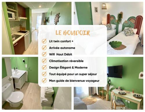 Boudoir - Clim-Wifi-Twin-Gare 2