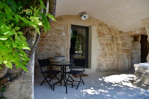 Le Mas de la Pouzolle - Chambre en cave voutée avec petit déjeuner (Le Mas de la Pouzolle - Chambre en cave voutee avec petit dejeuner) in Le Garn