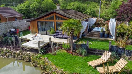KÄBANE 85, Lodge avec spa au bord de l'eau gîte à louer Bouleuse
