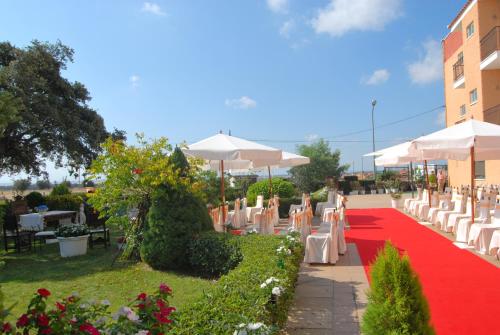 Étterem, Hotel Cuatro Calzadas in Mozarbez