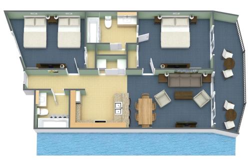 2 bedrooms, 4 beds
