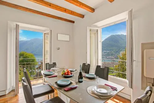 Mirador Del Lago with Lake View Balcony - Happy Rentals in Lugano, Schweiz