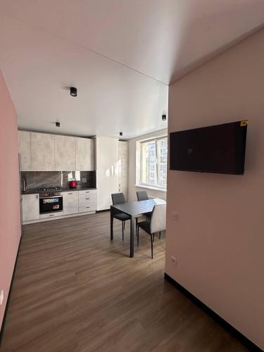 ห้องครัว, Апарт готель на Під Голоском 15б in โฮลอสโก