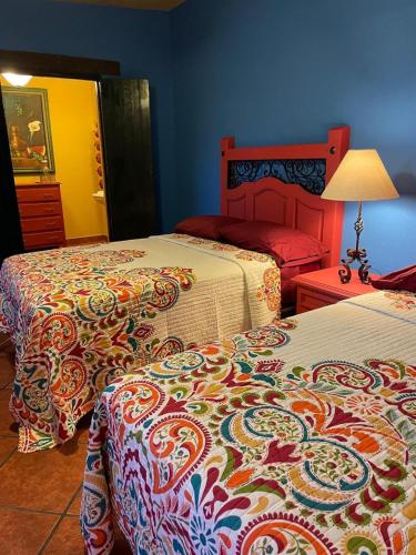 2 double beds