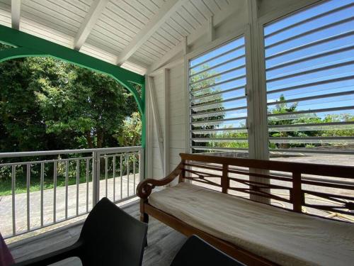 Balkons/terase, Appartement paisible avec jardin in Lamentin