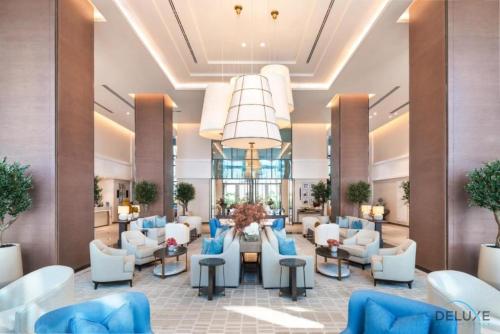 Lobby, Waterfront 2BR in The Address Fujairah Residences Block C, Sharm by Deluxe Holiday Homes near Snoopy Island