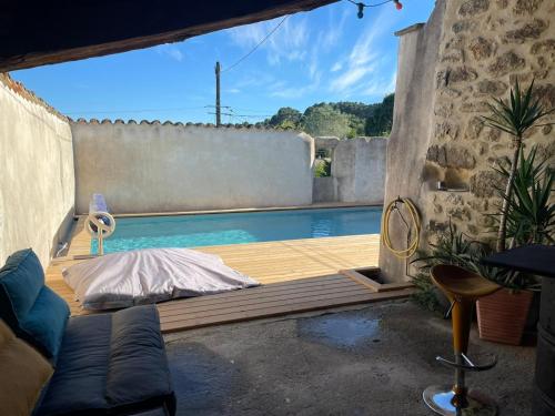 La Trêve - Mas 12 personnes rénové avec Piscine - Saint-Julien-du-Serre