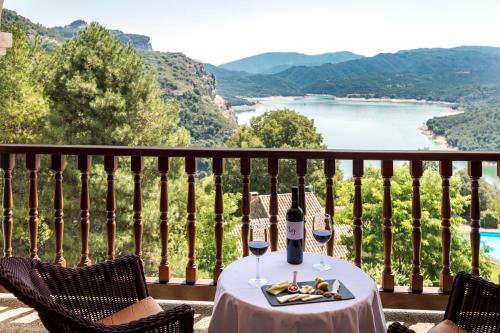 Erkély/terasz, Parador de Vic-Sau in Les Masies de Roda