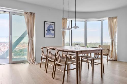 35th Floor Panorama Ocean View Apartment in Aarhus City Center