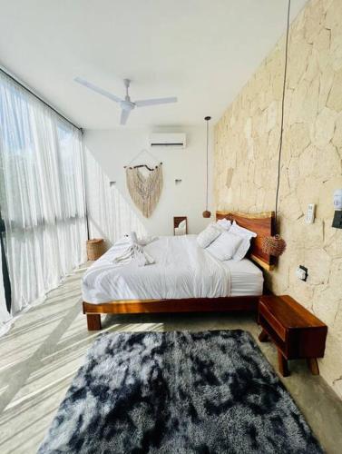 Lush Tulum Jungle Penthouse with Ensuite Rooftop Pool & HighSpeed Wifi in Balcheil, Mexico