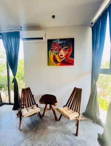 Lush Tulum Jungle Penthouse with Ensuite Rooftop Pool & HighSpeed Wifi in Balcheil, Mexico