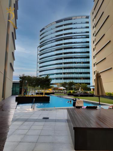 Exterior view, Al Raha Serenity - Spacious 2BR Getaway Near Yas Island & Al Raha Beach in Al Raha Beach