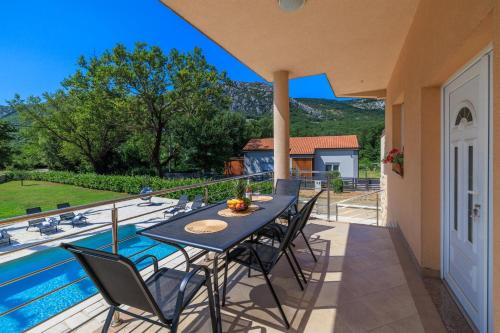 Erkély/terasz, Apartments Margita 2 in Tribalj