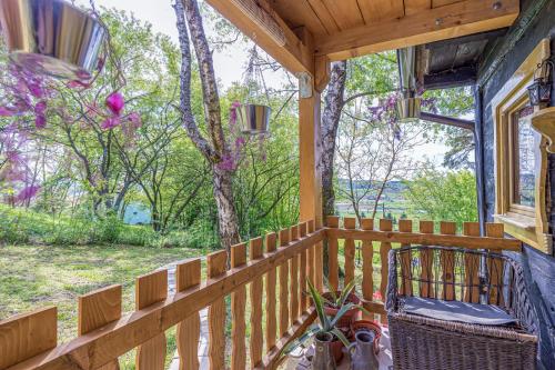陽台/露台, Chalet Birchwood With Whirlpool and Sauna - Happy Rentals in 哈爾斯新納