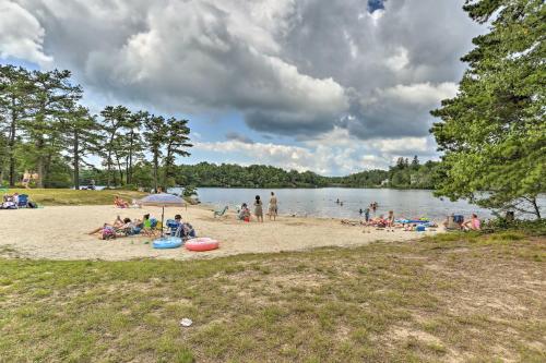 Poconos Getaway with Fire Pit and Community Beach! in Long Pond, USA