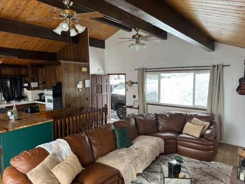 Winter Cabin near Lake in Crestline, USA