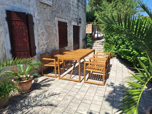 Erkély/terasz, Beachfront House Jovan in Donji Stoliv
