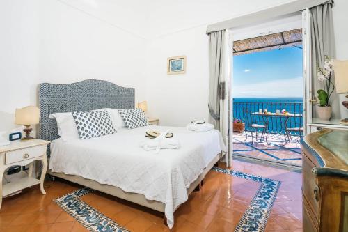 Superior Double Room with Sea View room in Albergo Miramare Positano
