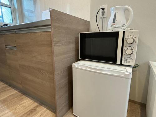 Kitchen, Neighbor's Hotel 廿日市駅前 near by miyajima in Hatsukaichi