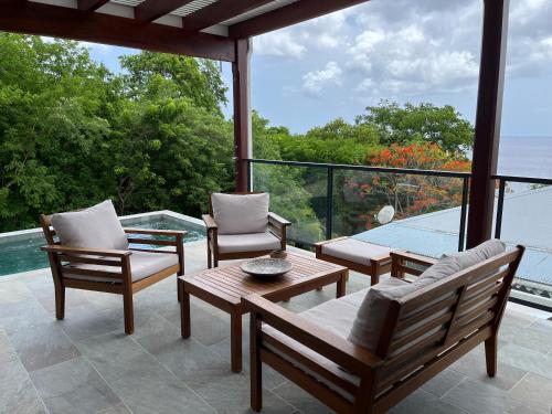 Terraza/balcón, Cap KARAIB villa 2 chambres in Les Anses-d'Arlet
