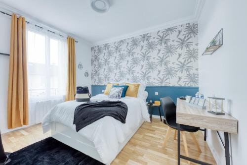 Maison 8 personnes - Parking - Métro 7 et Rer B à 6 minutes - Location saisonnière - La Courneuve