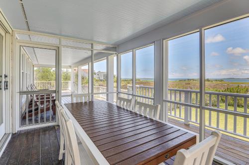 Waterfront Home w/ Screened Porch & Sunsets in Harkers Island (NC)