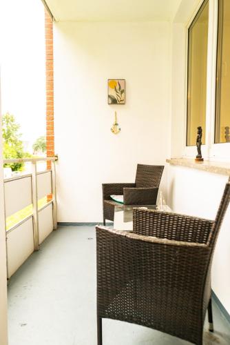 شرفة/ تراس, #811 Komfortable Wohnung 10 Min bis Moviepark in دورستين