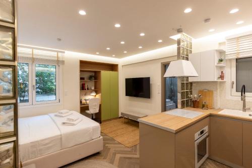 Studio Flat 21 at Evangelismos Metro STN, Athènes