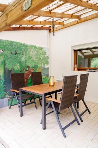 Balkons/terase, birds-nest Ferienwohnung Waldblick Kamin in Stetten (Baden-Wurttemberg)