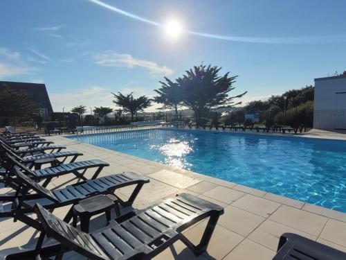 Gîte de l'océan, vue mer avec piscine chauffée, Guidel-Plage (Foto 4)