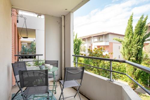 T3 parking gratuit, balcon et résidence sécurisée, Toulouse (fotografie 8)