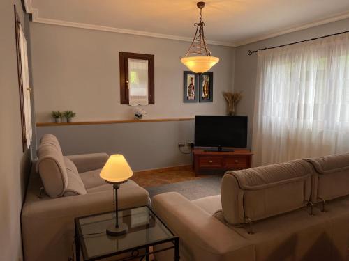 公共休息室/电视室, Agroturismo Erretegi Haundi in 伊伦