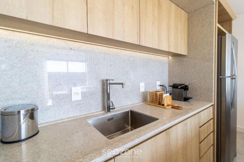 Kitchen, Studio garden Campeche em Floripa HAL103 near Espettaria
