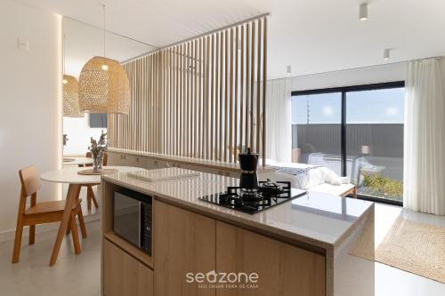 Kitchen, Studio garden Campeche em Floripa HAL103 near Espettaria